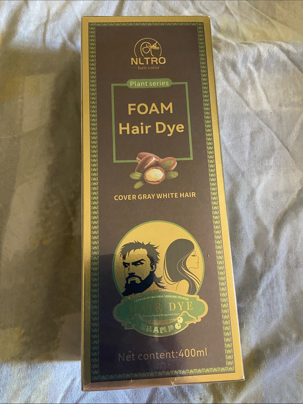 Foam Hair Dye Shampoo - Dark Brown 400ml